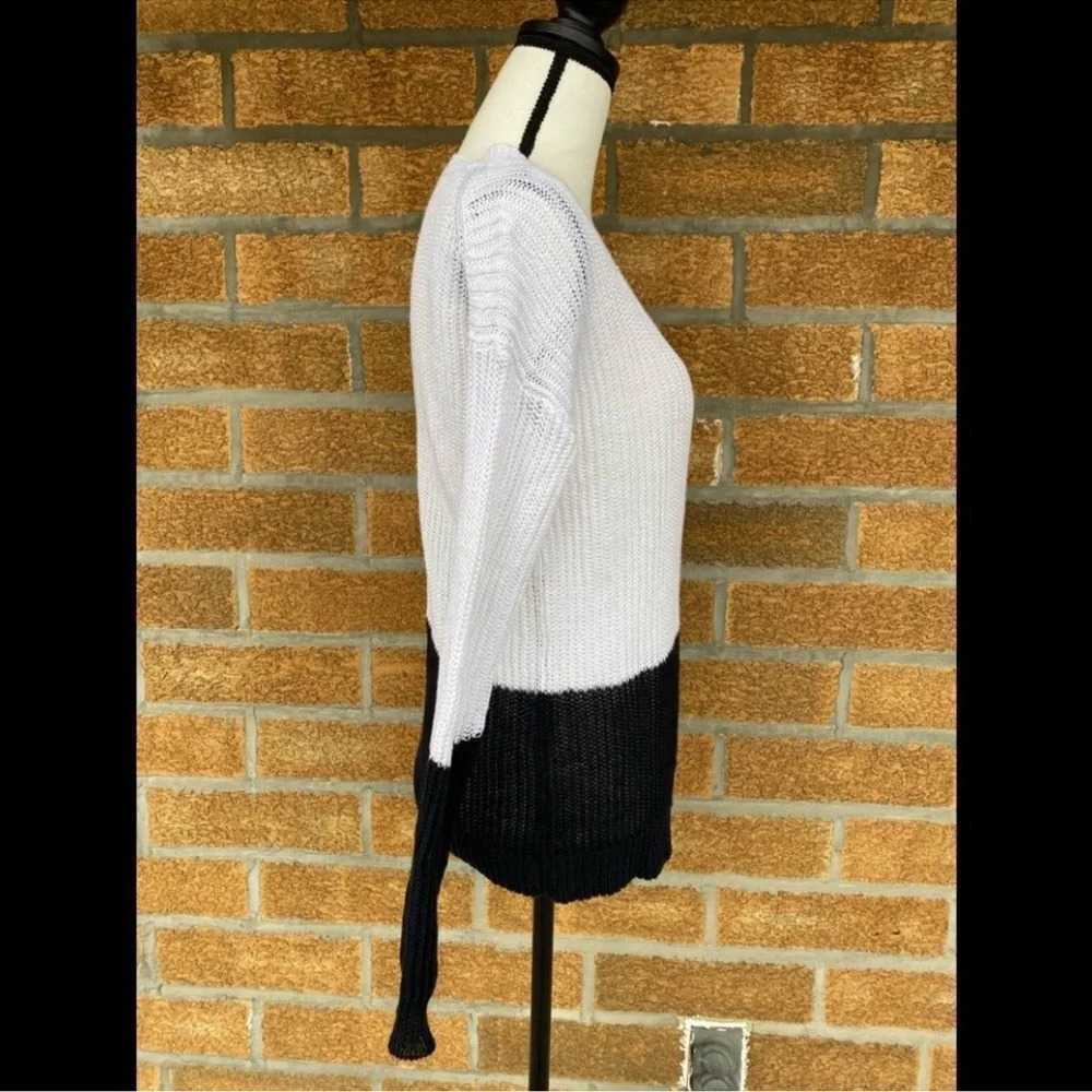 Vince Colorblock Drop Shoulder Knit Pullover XS - Picture 6 of 13